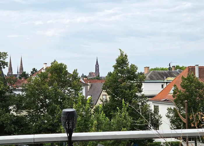 Daire D'exception Spacieux, 2 Chambres, Terrasse Privee, Vue Cathedrale Imprenable Strazburg