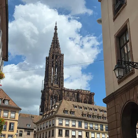 Daire D'exception Spacieux, 2 Chambres, Terrasse Privee, Vue Cathedrale Imprenable Strazburg