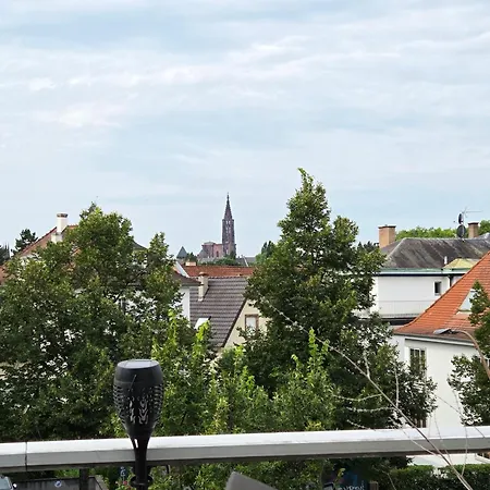 Daire D'exception Spacieux, 2 Chambres, Terrasse Privee, Vue Cathedrale Imprenable Strazburg